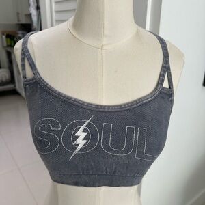 Soulcycle Gray Sports Bra